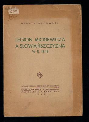 Legion Mickiewicza a słowiańszczyzna w r. 1848