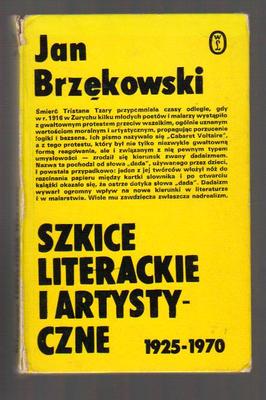 Szkice literackie i artystyczne 1925-1970