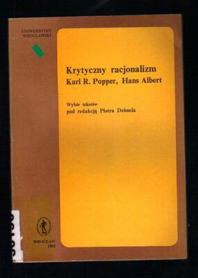 Krytyczny racjonalizm Karl R. Popper, Hans Albert