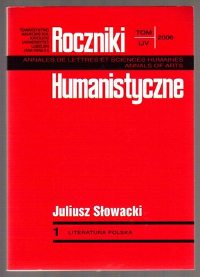 Roczniki Humanistyczne KUL Juliusz Słowacki