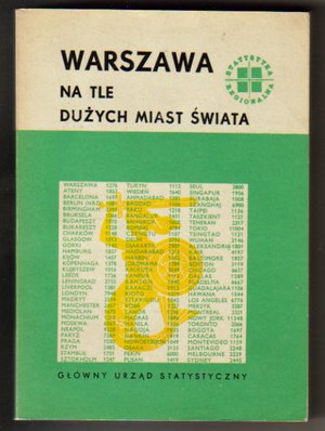Warszawa na tle dużych miast świata