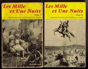 Les Mille et Une Nuits..Contes arabes traduits par Galland..tomy 1,2