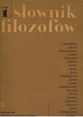 Słownik filozofów..tom 1..wyd. 1966 r