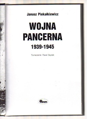 Wojna pancerna 1939 - 1945